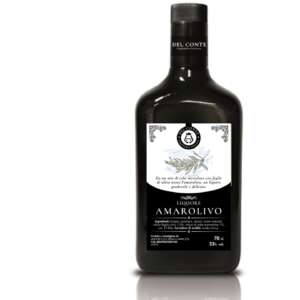 amaro con foglie di olivo