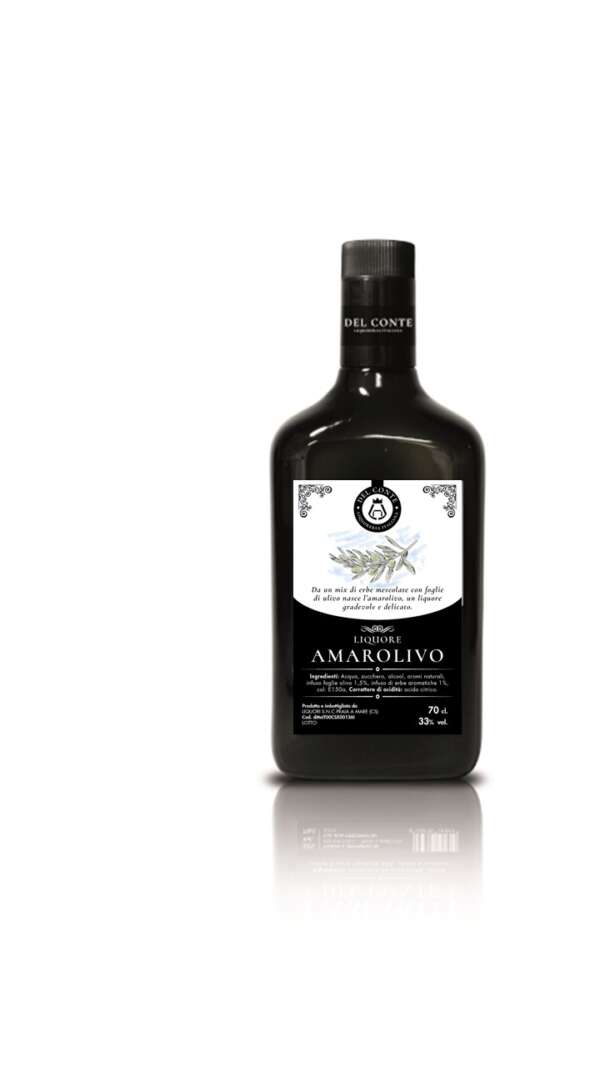 amaro con foglie di olivo